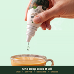 Heal Sugar drop falling into a cup of chai - works in chai, coffee, desserts and shakes