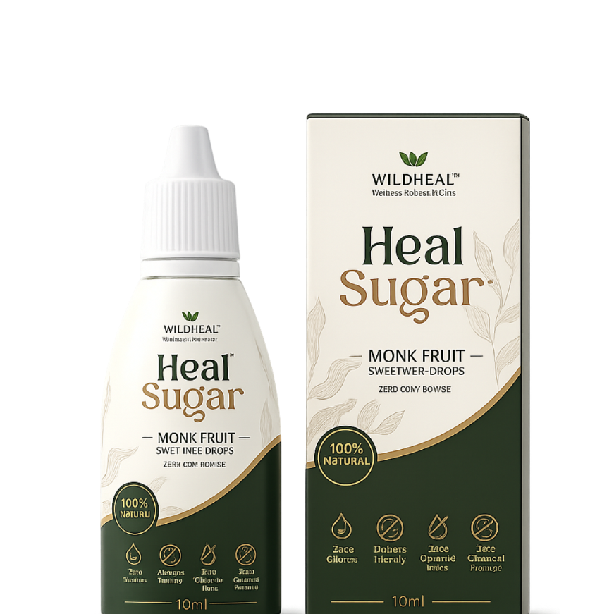 Heal Sugar™ Monk Fruit Sweetener Drops (10ml, 200 Drops)
